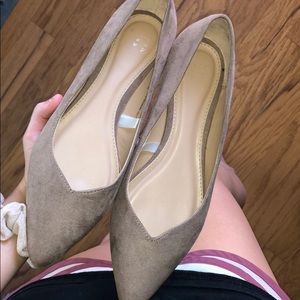 beige flats